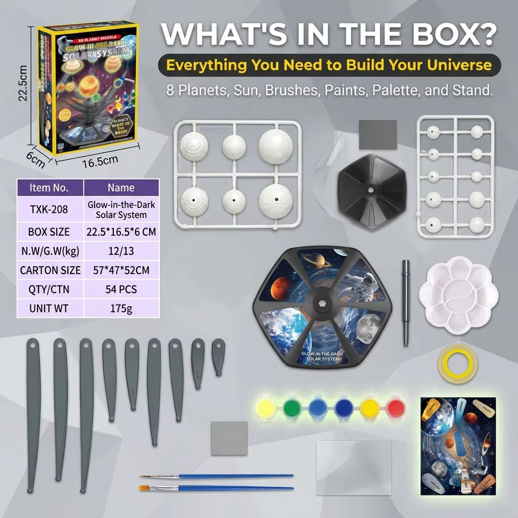 Glow in the Dark Solar System Model