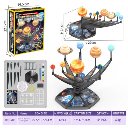 Glow in the Dark Solar System Model