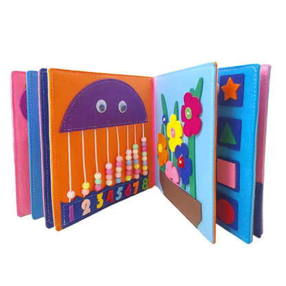 Montessori Quiet Book – Sensory Learning Book for Toddlers