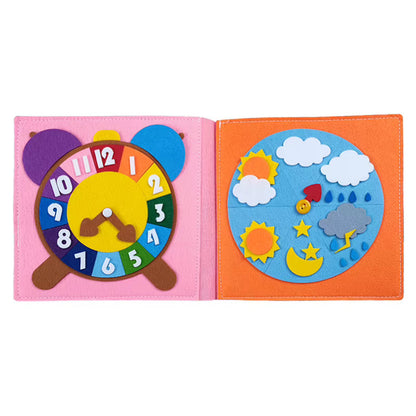 Montessori Quiet Book – Sensory Learning Book for Toddlers