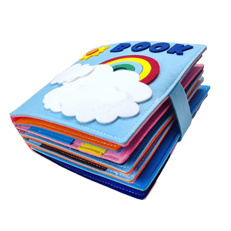 Montessori Quiet Book – Sensory Learning Book for Toddlers
