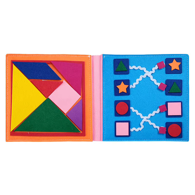 Montessori Quiet Book – Sensory Learning Book for Toddlers