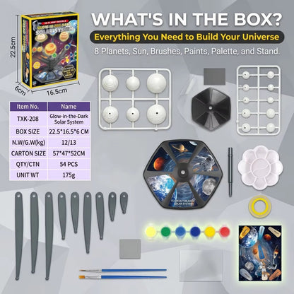 Glow in the Dark Solar System Model