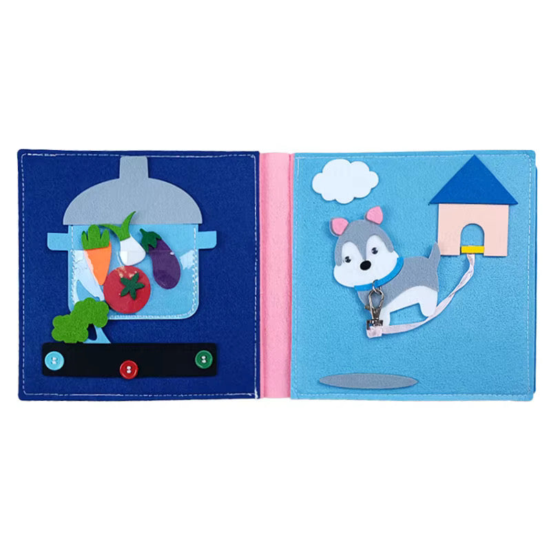 Montessori Quiet Book – Sensory Learning Book for Toddlers