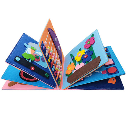Montessori Quiet Book – Sensory Learning Book for Toddlers